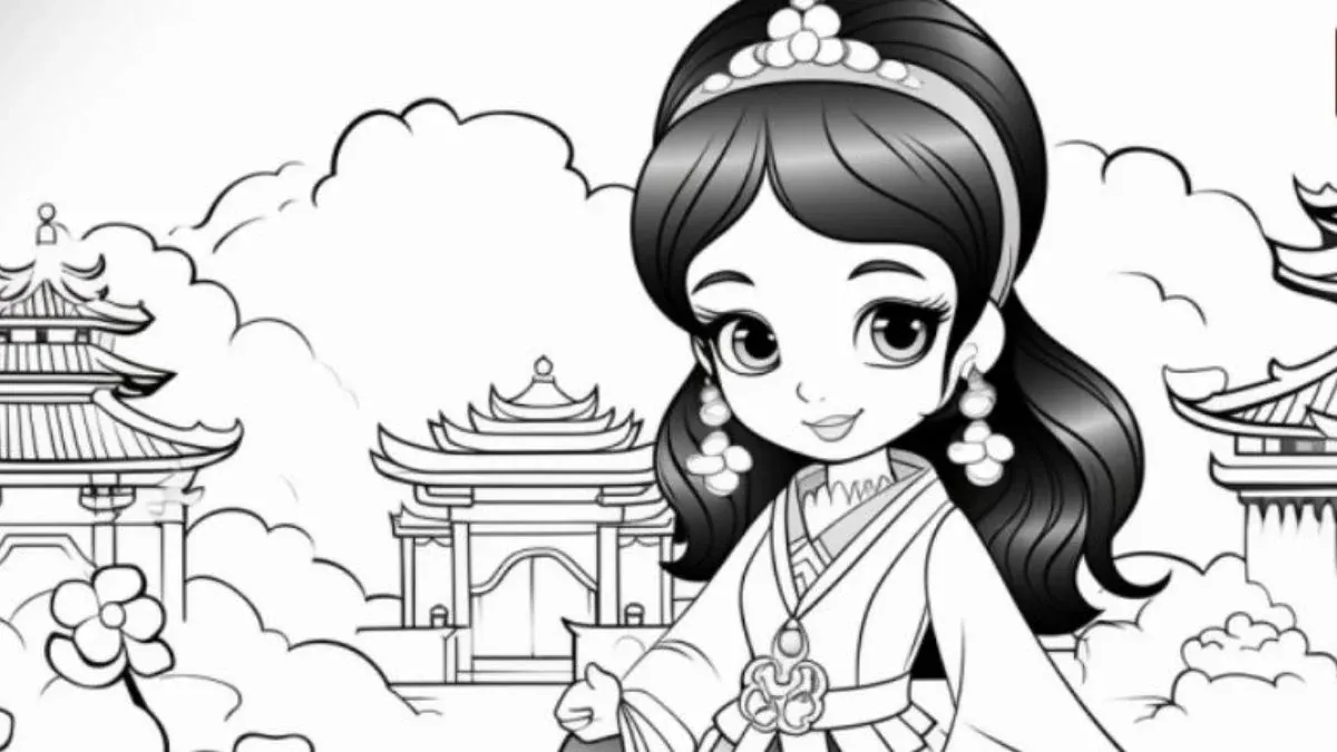 100+ ảnh tô màu công chúa đáng yêu · ảnh 1