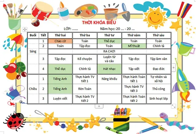 50+ mẫu thời khóa biểu đẹp mắt giúp bạn học tập hiệu quả tối ưu · ảnh 2