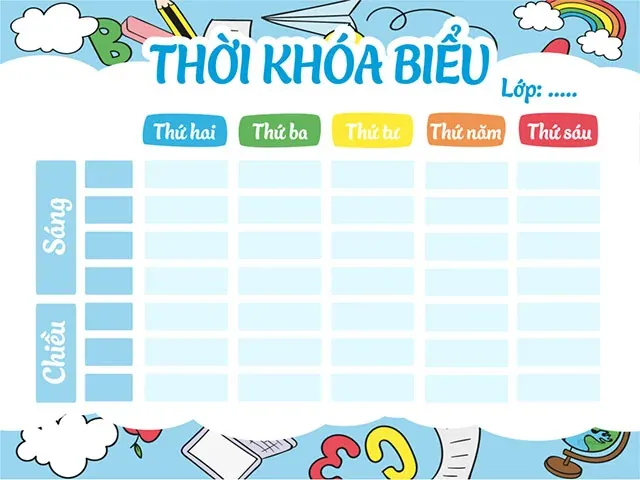 50+ mẫu thời khóa biểu đẹp mắt giúp bạn học tập hiệu quả tối ưu · ảnh 3