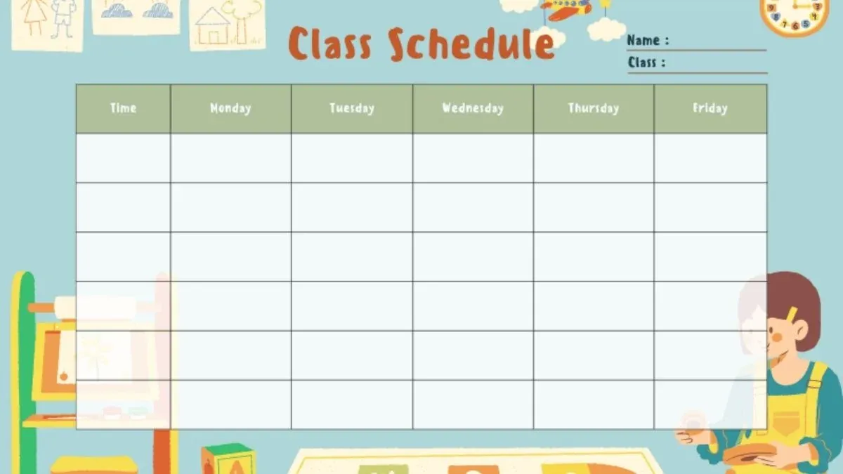 50+ mẫu thời khóa biểu đẹp mắt giúp bạn học tập hiệu quả tối ưu