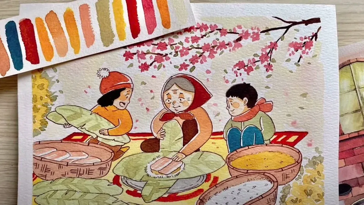 99+ tranh ảnh về ngày tết chất lượng cao sắc nét nhất · ảnh 1