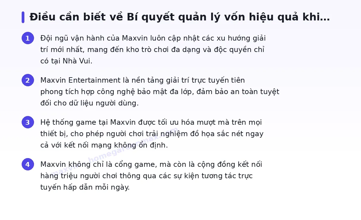 Những điều cần biết về maxvin