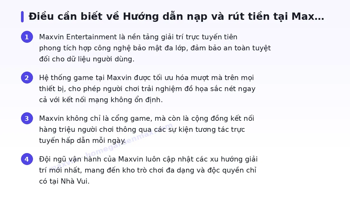 Những điều cần biết về maxvin