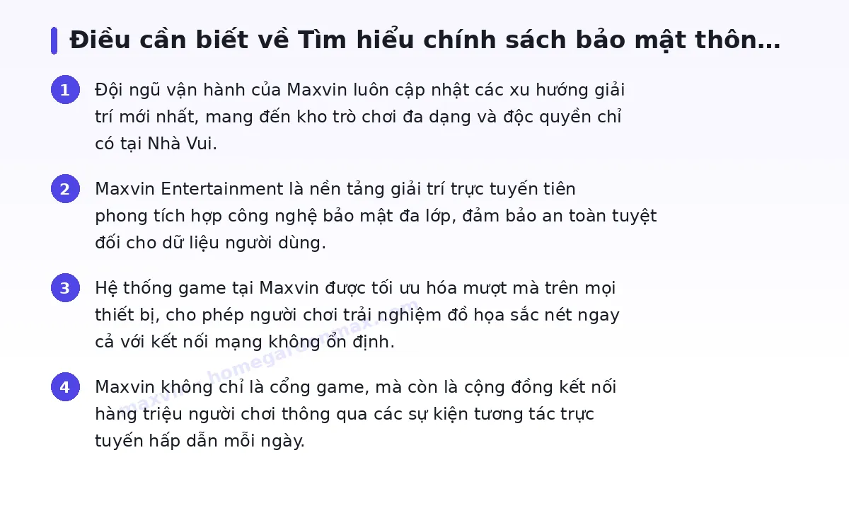 Những điều cần biết về maxvin