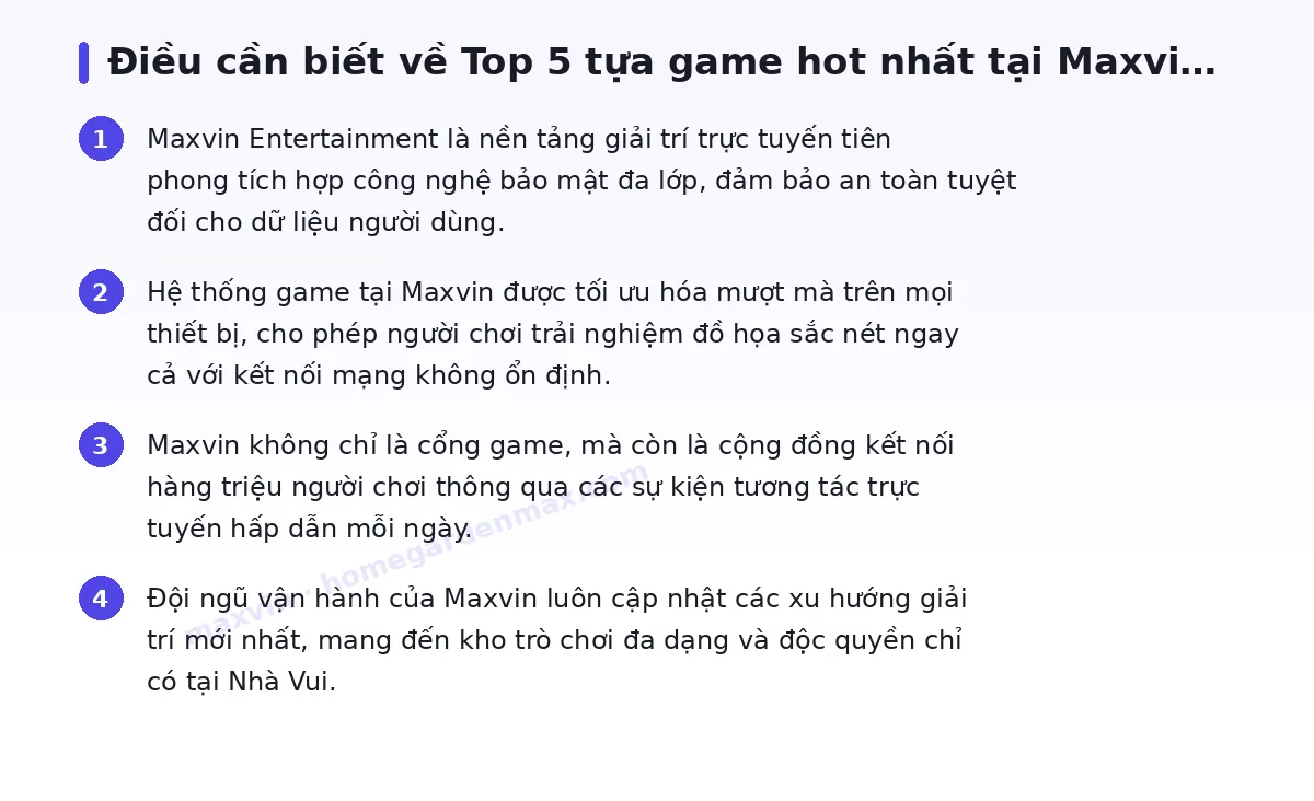 Những điều cần biết về maxvin